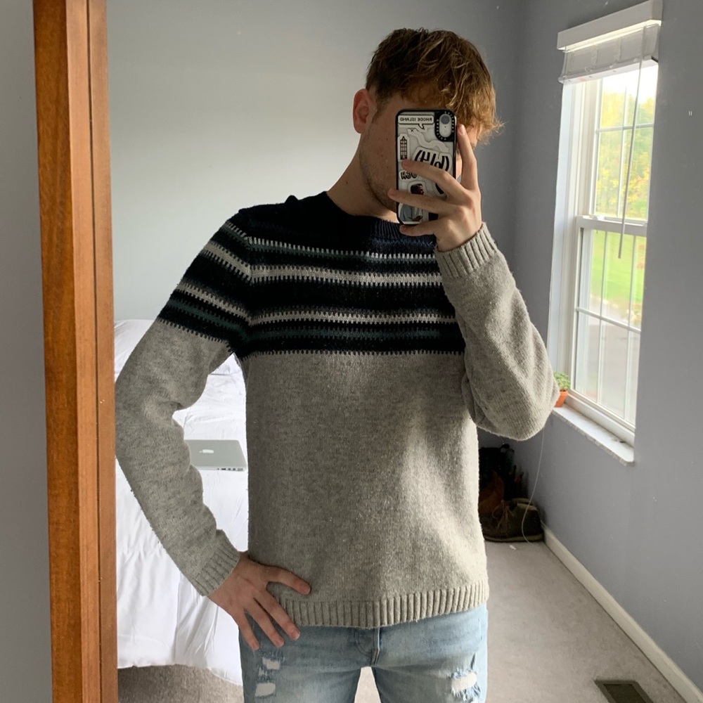 FatFace striped contrasting sweater